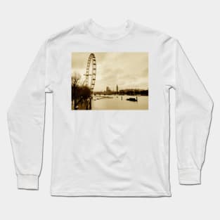 Retro London Eye Long Sleeve T-Shirt